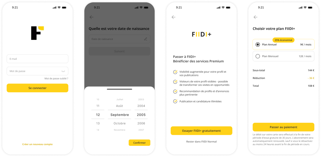 Original onborading design