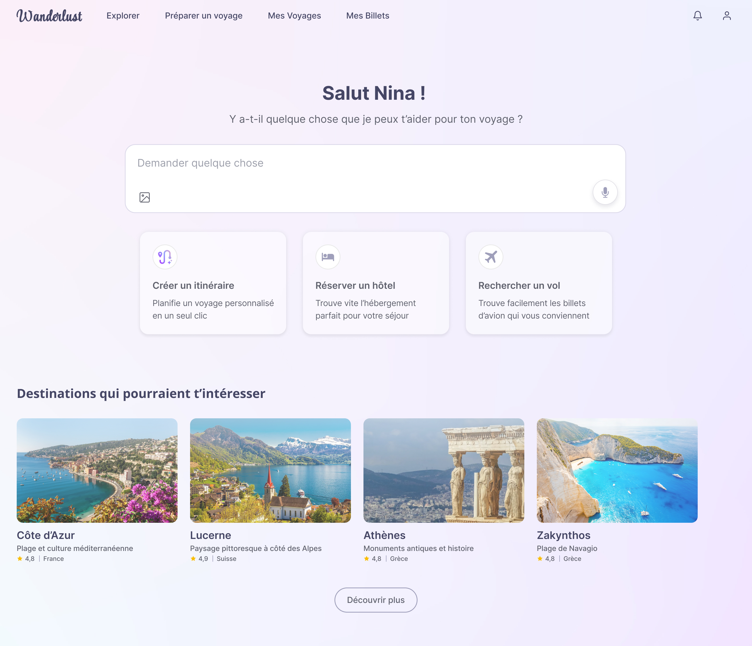 Desktop AI main page